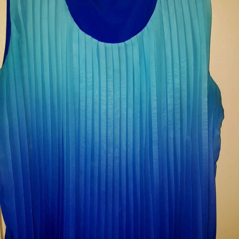 Beautiful and flowy accordian tank top